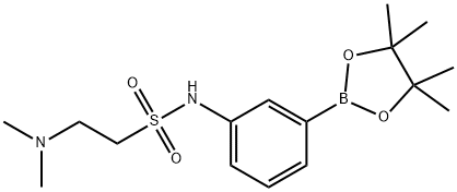 2-(二甲氨基)-N-(3-(4,4,5,5-四甲基-1,3,2-二氧硼杂环戊烷-2-基)苯基)乙烷-1-磺酰胺, 756521-01-4, 结构式