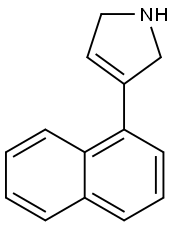 1H-Pyrrole, 2,5-dihydro-3-(1-naphthalenyl)- Structure