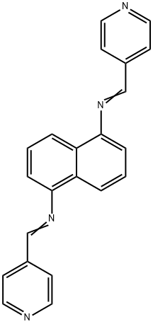 N1,N5-bis(pyridin-4-ylmethylene)naphthalene-1,5-diamine, 757947-79-8, 结构式