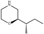 Morpholine, 2-[(1S)-1-methylpropyl]-, (2R)-,758665-39-3,结构式