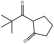 Cyclopentanone, 2-(2,2-dimethyl-1-oxopropyl)- Struktur