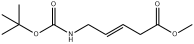 3-Pentenoic acid, 5-[[(1,1-dimethylethoxy)carbonyl]amino]-, methyl ester, (3E)-