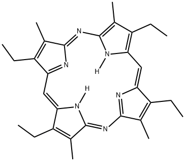 21H,23H-5,15-Diazaporphine, 2,8,12,18-tetraethyl-3,7,13,17-tetramethyl- 结构式