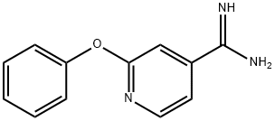 4-Pyridinecarboximidamide, 2-phenoxy- Struktur