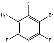 Benzenamine, 3-bromo-2,4,6-trifluoro- Structure