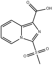 Imidazo[1,5-a]pyridine-1-carboxylic acid, 3-(methylsulfonyl)- Structure