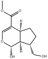 7-Deoxy-10-hydroxyloganetin Struktur