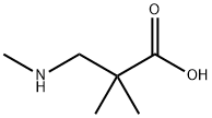Propanoic acid, 2,2-dimethyl-3-(methylamino)- Struktur