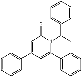 4,6-Diphenyl-1-(1-phenylethyl)-1,2-dihydropyridin-2-one Structure