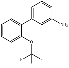 3-[2-(三氟甲氧基)苯基]苯胺 结构式