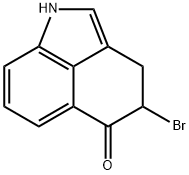 Benz[cd]indol-5(1H)-one, 4-bromo-3,4-dihydro- Structure