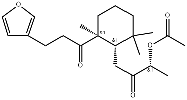 8-Acetoxy-15,16-epoxy-8,9-secolabda-13(16),14-diene-7,9-dione,76475-32-6,结构式