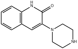 3-(1-Piperazinyl)-2(1H)-quinolinone Struktur