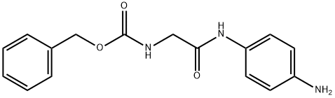 benzyl (2-((4-aminophenyl)amino)-2-oxoethyl)carbamate 化学構造式