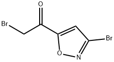 2-溴-1-(3-溴异噁唑-5-基)乙酮, 76596-54-8, 结构式