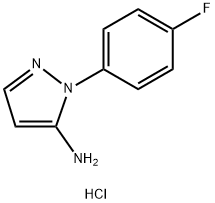 1H-Pyrazol-5-amine, 1-(4-fluorophenyl)-, hydrochloride (1:1) Structure
