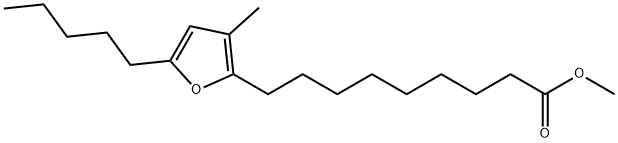 2-Furannonanoic acid, 3-methyl-5-pentyl-, methyl ester Struktur