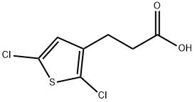 3-Thiophenepropanoic acid, 2,5-dichloro- Structure