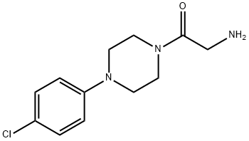 Ethanone, 2-amino-1-[4-(4-chlorophenyl)-1-piperazinyl]- Struktur