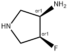rel-(3R,4S)-4-fluoropyrrolidin-3-amine Structure