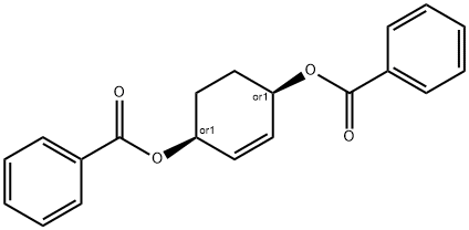 2-Cyclohexene-1,4-diol, 1,4-dibenzoate, (1R,4S)-rel-,77300-23-3,结构式