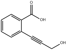 Benzoic acid, 2-(3-hydroxy-1-propyn-1-yl)- Struktur