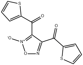 [5-oxido-4-(thiophene-2-carbonyl)-1,2,5-oxadiazol-5-ium-3-yl]-thiophen-2-ylmethanone Struktur