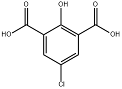 5-chloro-2-hydroxybenzene-1,3-dicarboxylic Acid Struktur