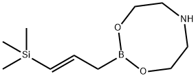 (E)-2-(3-(三甲基硅烷基)烯丙基)-1,3,6,2-二氧氮杂硼杂环辛烷, 774597-13-6, 结构式
