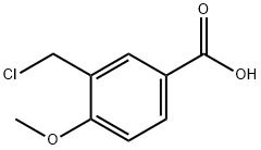 Benzoic acid, 3-(chloromethyl)-4-methoxy- Struktur