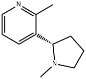 Pyridine, 2-methyl-3-[(2S)-1-methyl-2-pyrrolidinyl]- Structure