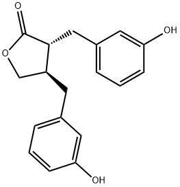 (-)-enterolactone 结构式