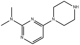 N,N-二甲基-4-(哌嗪-1-基)嘧啶-2-胺, 777807-92-8, 结构式