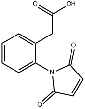 Benzeneacetic acid, 2-(2,5-dihydro-2,5-dioxo-1H-pyrrol-1-yl)- Struktur