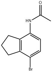 Acetamide, N-(7-bromo-2,3-dihydro-1H-inden-4-yl)- Structure