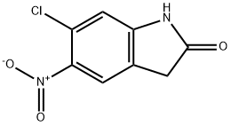 6-chloro-5-nitro-2,3-dihydro-1H-indol-2-one Structure