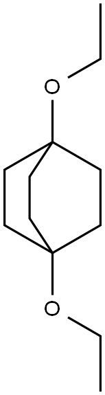 Bicyclo[2.2.2]octane, 1,4-diethoxy- 化学構造式