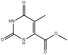 4-Pyrimidinecarboxylic acid, 1,2,3,6-tetrahydro-5-methyl-2,6-dioxo-, methyl ester Structure