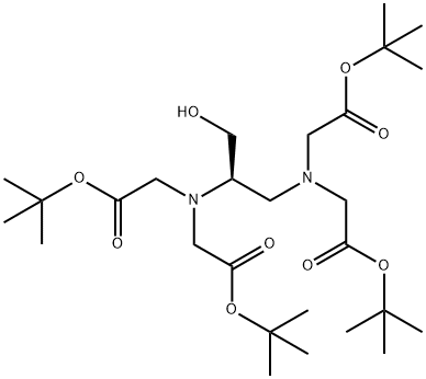 N,N''-[(1R)-1-(Hydroxymethyl)-1,2-ethanediyl]bis[N-[2-(1,1-dimethylethoxy)-2-oxoethyl]glycine Bis(1,1-dimethylethyl) Ester 结构式
