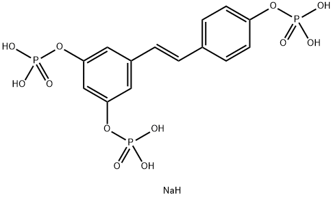 白藜芦醇三磷酸酯三钠, 783306-37-6, 结构式