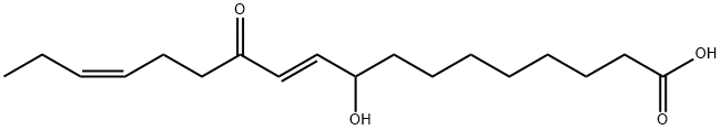 10,15-Octadecadienoic acid, 9-hydroxy-12-oxo-, (10E,15Z)- 化学構造式
