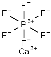 Phosphate(1-), hexafluoro-, calcium (2:1) Struktur