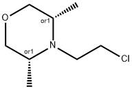 Morpholine, 4-(2-chloroethyl)-3,5-dimethyl-,(3R,5R)-rel- 化学構造式