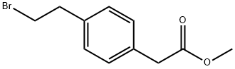 methyl 2-(4-(2-bromoethyl)phenyl)acetate Struktur