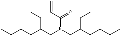 N,N-双(2-乙基己基)丙烯酰胺 结构式