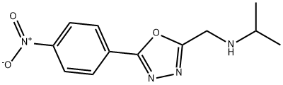 N-((5-(4-硝基苯基)-1,3,4-噁二唑-2-基)甲基)丙-2-胺 结构式