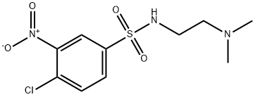 Benzenesulfonamide, 4-chloro-N-[2-(dimethylamino)ethyl]-3-nitro- Struktur