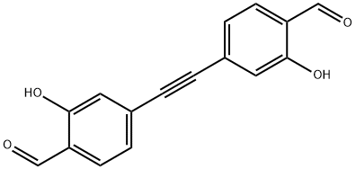 Benzaldehyde, 4,?4'-?(1,?2-?ethynediyl)?bis[2-?hydroxy- Struktur
