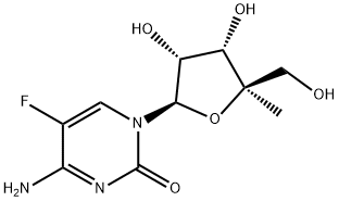 5-氟-4'-C-甲基胞苷,791585-24-5,结构式