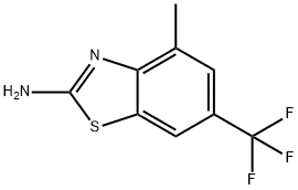 4-methyl-6-(trifluoromethyl)-1,3-benzothiazol-2-amine,791595-80-7,结构式